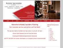 Tablet Screenshot of buddysaundersflooring.com